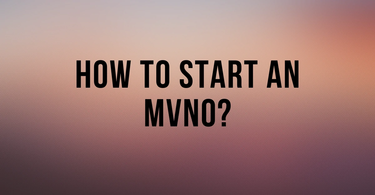 How To Start an MVNO